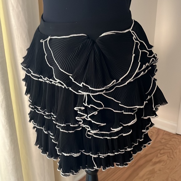 Moschino Boutique Ruffled Georgette Miniskirt size 6 - Picture 3 of 6